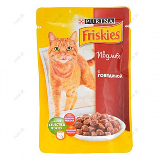 Friskies (Фріскіс) З яловичиною консерва для кішок 100г 
